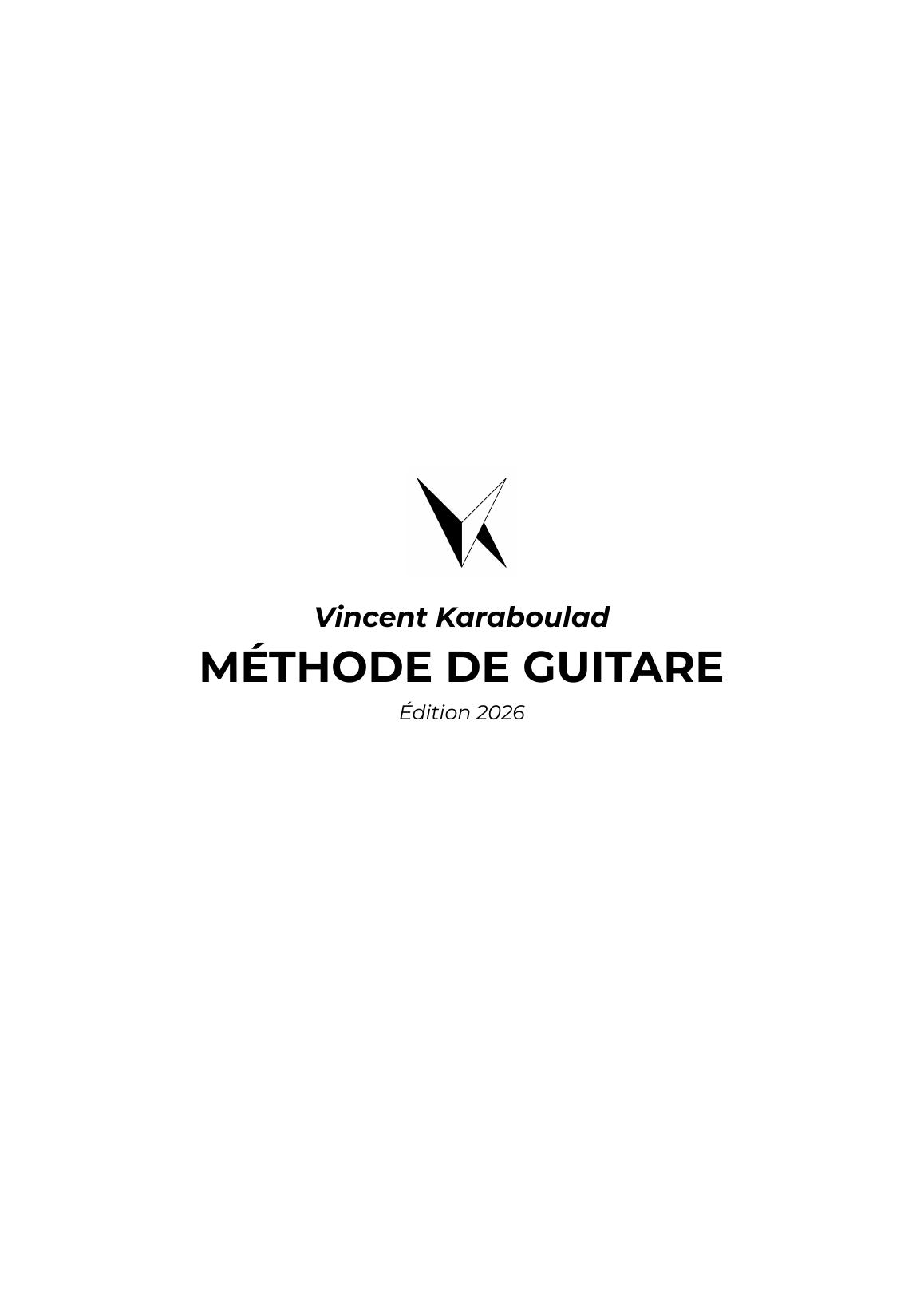 Couverture Méthode de guitare
