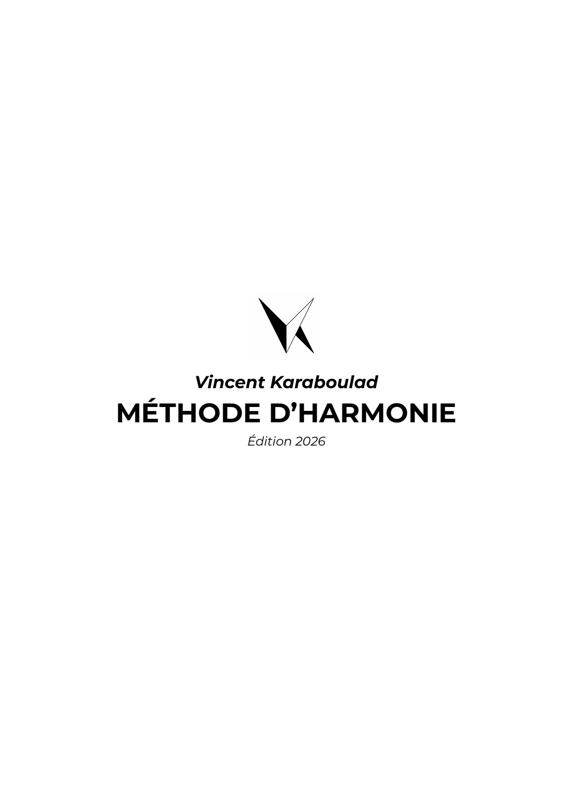 Couverture Méthode d’harmonie